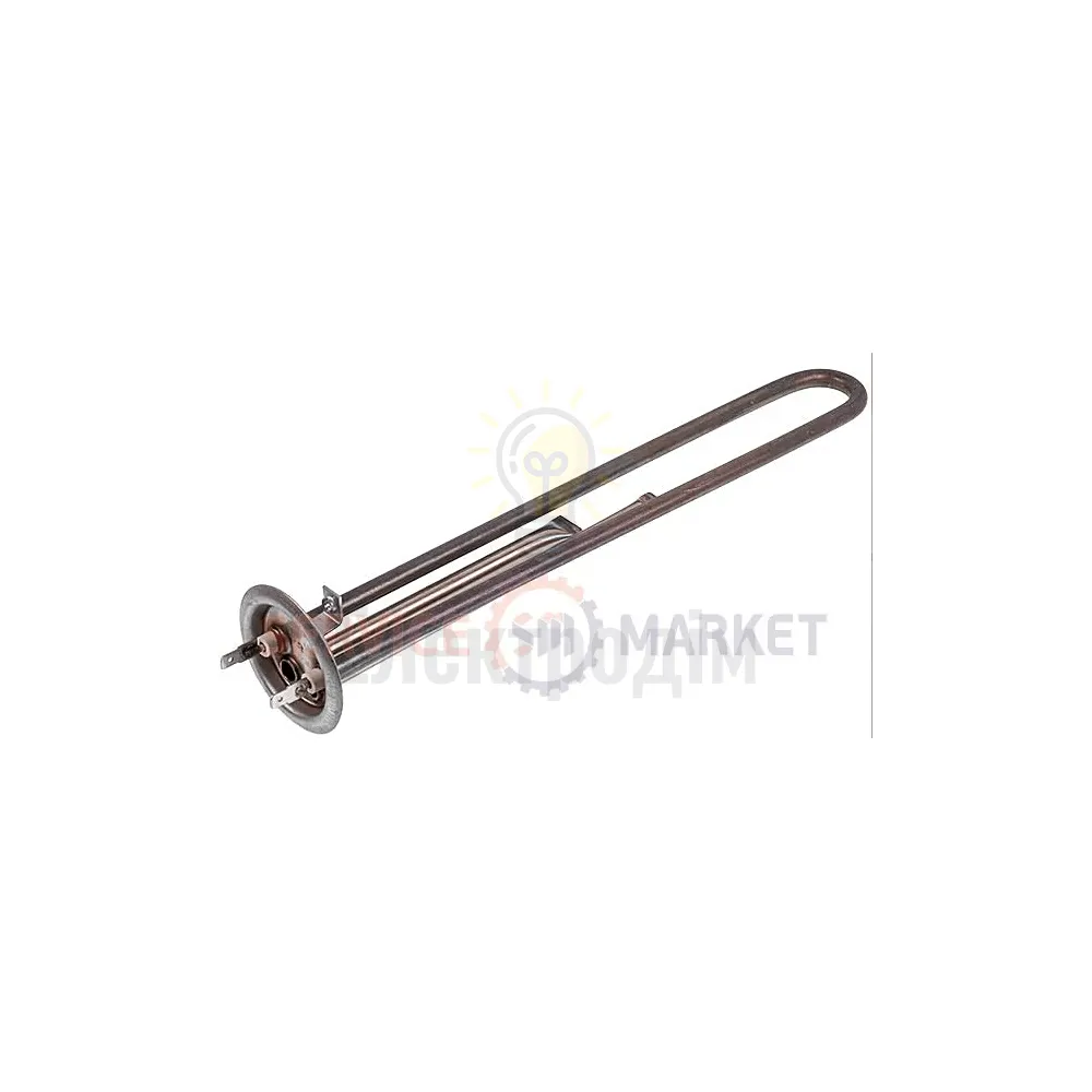 Флянець Тэн для бойлера 1300W L=310mm (нерж.), фланец 64mm, анод M6, 2 трубки под датчик Thermex 3081 