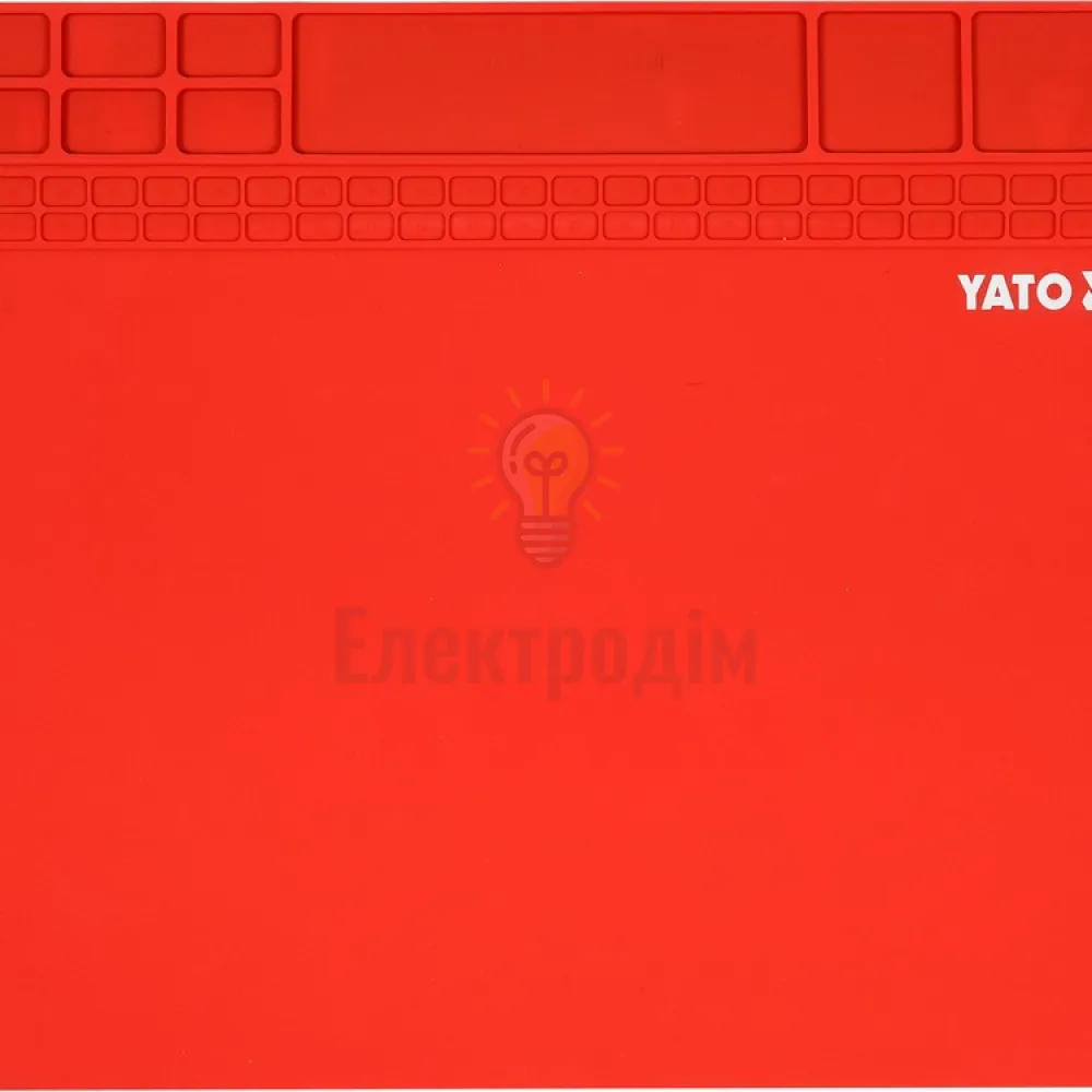 Килимок для паяння YATO з жаростійкого силікону до 500c 400x300x3мм YT-82469  - фото 1