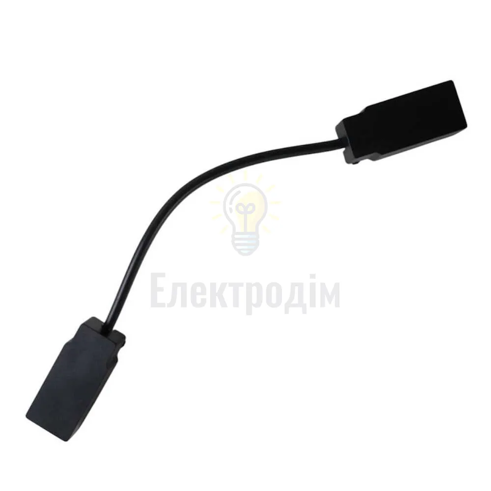 Конектор магнітний Violux DT-WN кутовий гнучкий чорний 320134  - фото 1