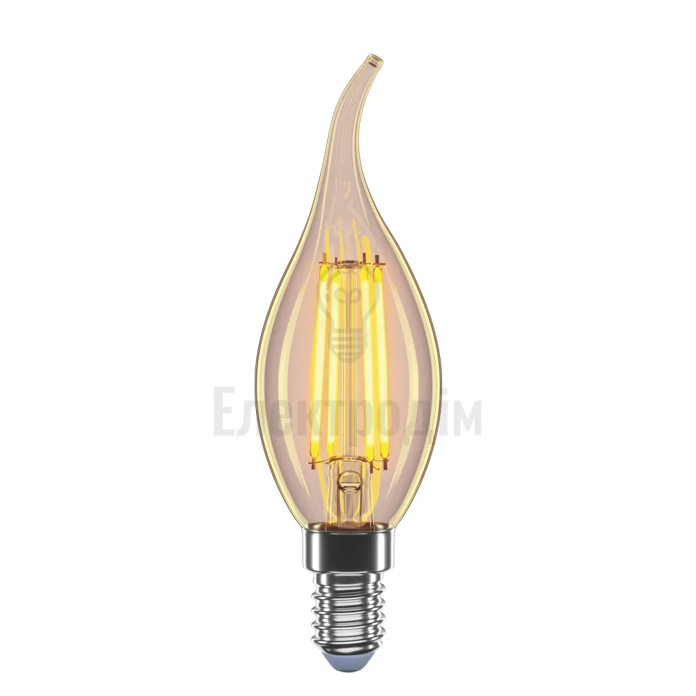 LED лампа VELMAX V-Filament-Amber-C37t, 4W, E14, 2200K, 400Lm 21-42-39 
