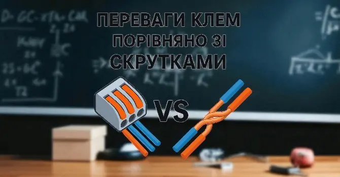Переваги клем порівняно зі скрутками — стаття в блозі Електродім