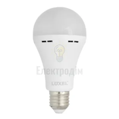 LUXEL Лампа LED автономна А60 10w E27 4000K 060-NEL — купити в Електродім