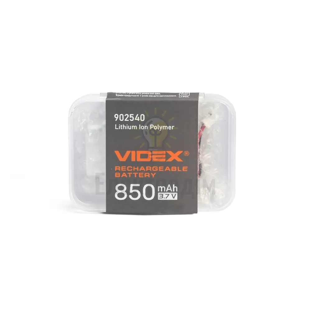 Акумулятор B902540 Li-pol 850mAh Videx VLF-B902540-85  - фото 6