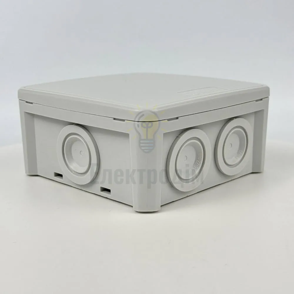 Коробка розподільча СКІМ 114х114х54 (K115) сіра В1102008  - фото 4