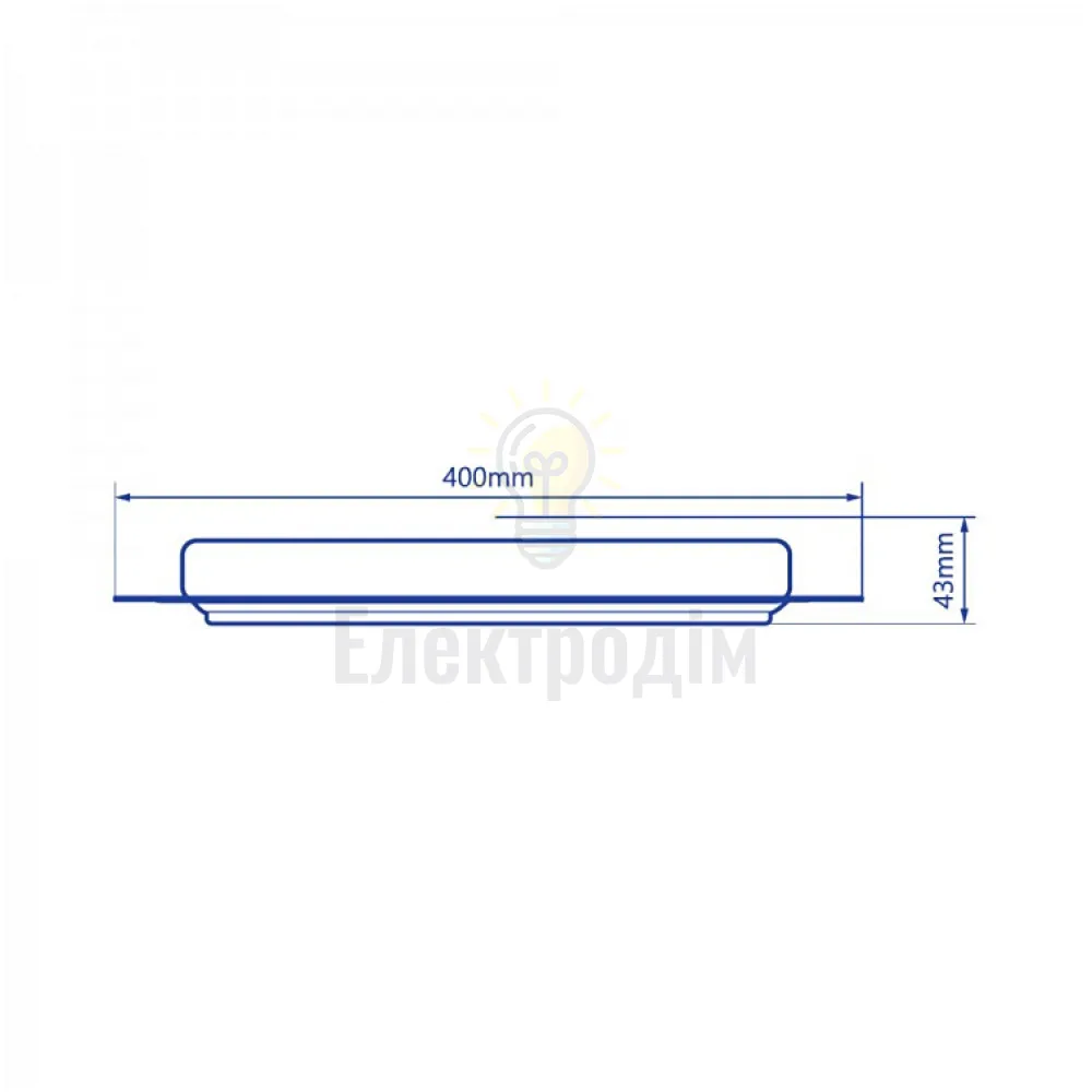 AL6080 70W квадрат, 4480Lm 3000K-6000K 400*400*37mm SQUARE 40278  - фото 2