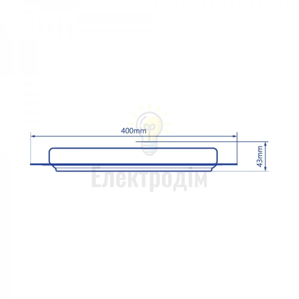 AL6080 70W квадрат, 4480Lm 3000K-6000K 400*400*37mm SQUARE 40278  - фото 2