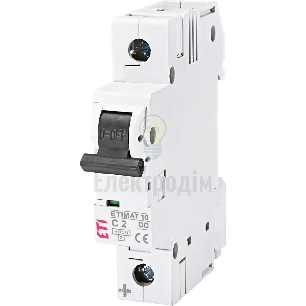 Авт. вимикач ETIMAT 10 DC 1p C 2A (6 kA) 2137708 