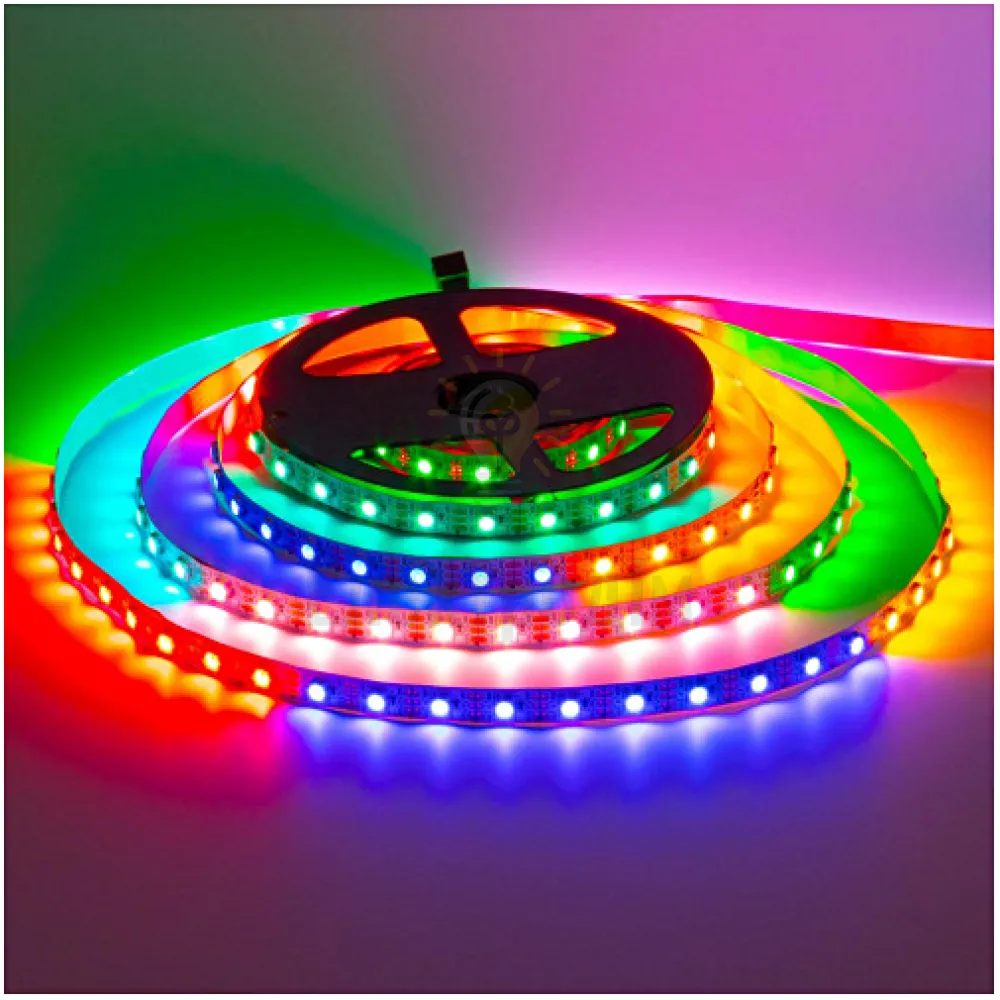 5 В Світлодіодна стрічка адресна AVT smd5050 WS2812B 60LED/м IP20 1017957 