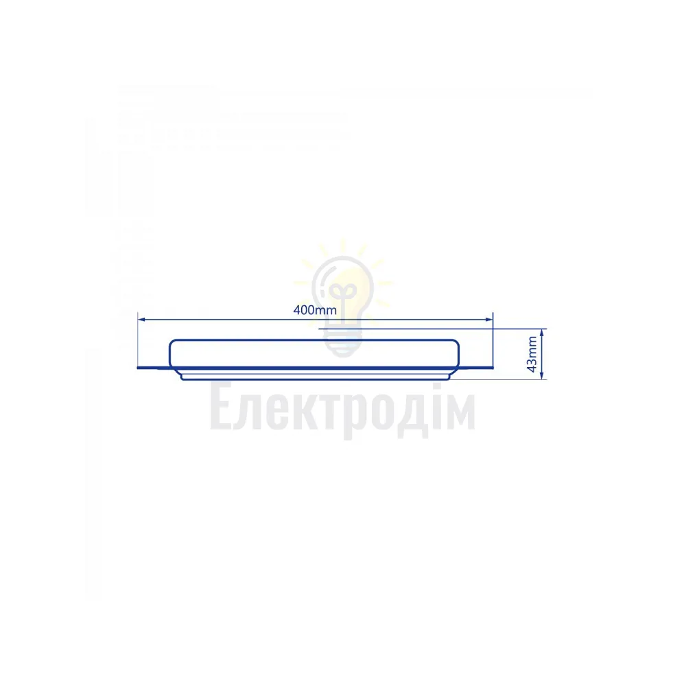 AL6080 70W квадрат, 4480Lm 3000K-6000K 400*400*37mm SQUARE 40278  - фото 2