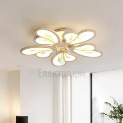 LED світильник VELMAX V-CL-WINDFLOWER-5Wh, max 70W, 3000K-6500K, пульт, блок живлення, білий, 230V 23-43-22 — купити в Електродім