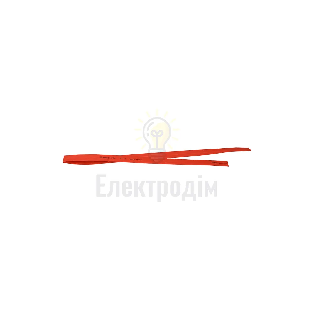 Термозбіжна трубка АСКО 12,0 / 6,0 червона A0150040366  - фото 1