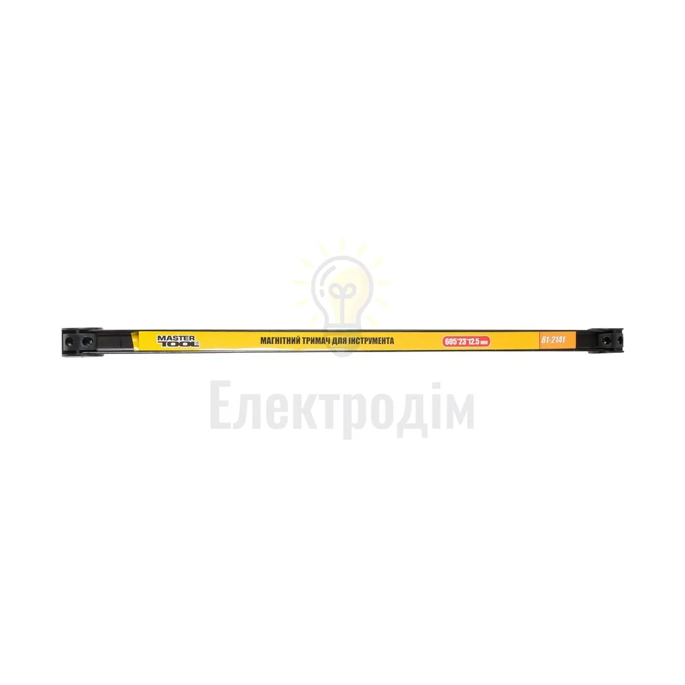 Магніт Магнітна планка Тримач магнітний для інструменту MASTERTOOL 12 кг 605х23х12.5 мм 81-2141 