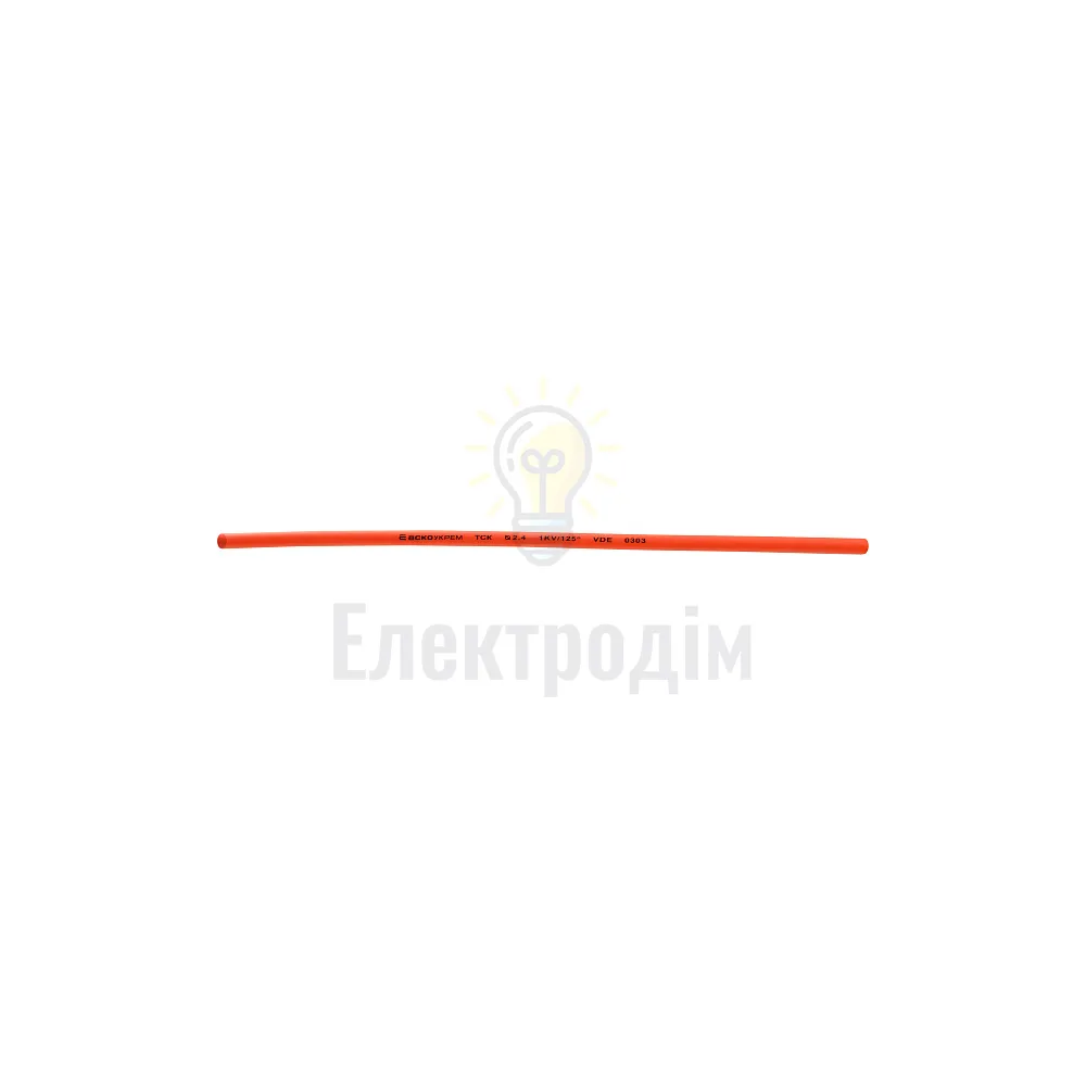 Термоусаджувальна трубка з клейовим шаром АСКО   2,4 / 0,8 червона A0150040781 