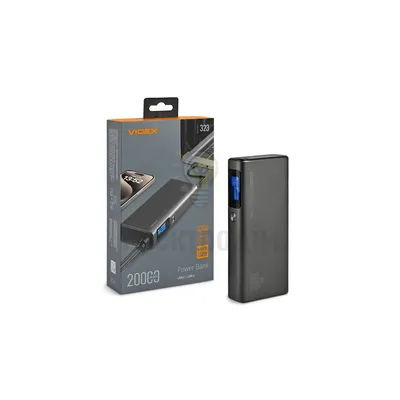 Повербанк 20000mAh VIDEX VPB-323 130W PD100W +Display VPB-323-B — купити в Електродім