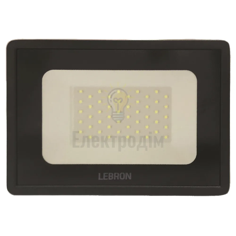 LED прожектор Lebron LF, 50W, 6000K, 4250Lm, 185-240V 17-07-50 
