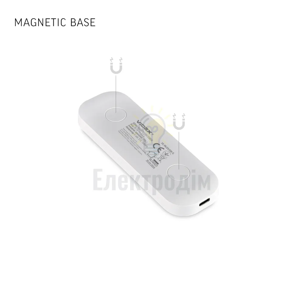 LED Світильник акумуляторний з датчиком руху VIDEX VL-NL014W-S  - фото 7
