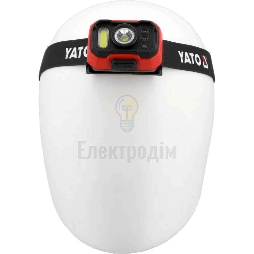 Акумуляторний ліхтар налобний з датчиком руху YATO YT-085942  - фото 6