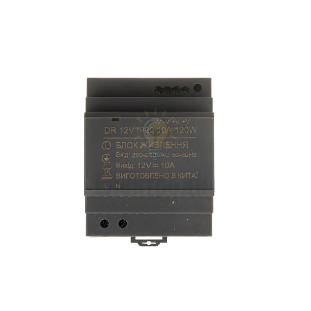 Блок  живлення 12В Блок живлення на DIN-рейку 12V - 10А - 120W DR IP20 1021421  - фото 2