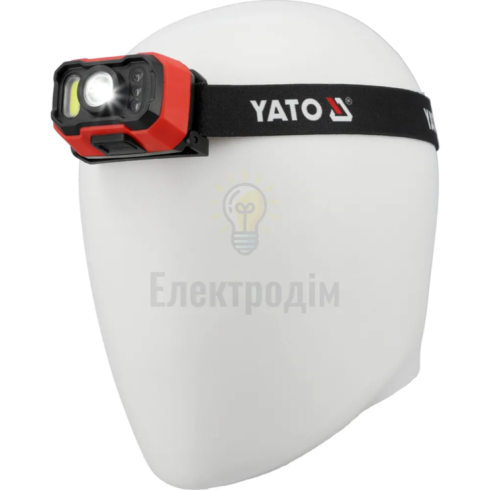 Акумуляторний ліхтар налобний з датчиком руху YATO YT-085942  - фото 8
