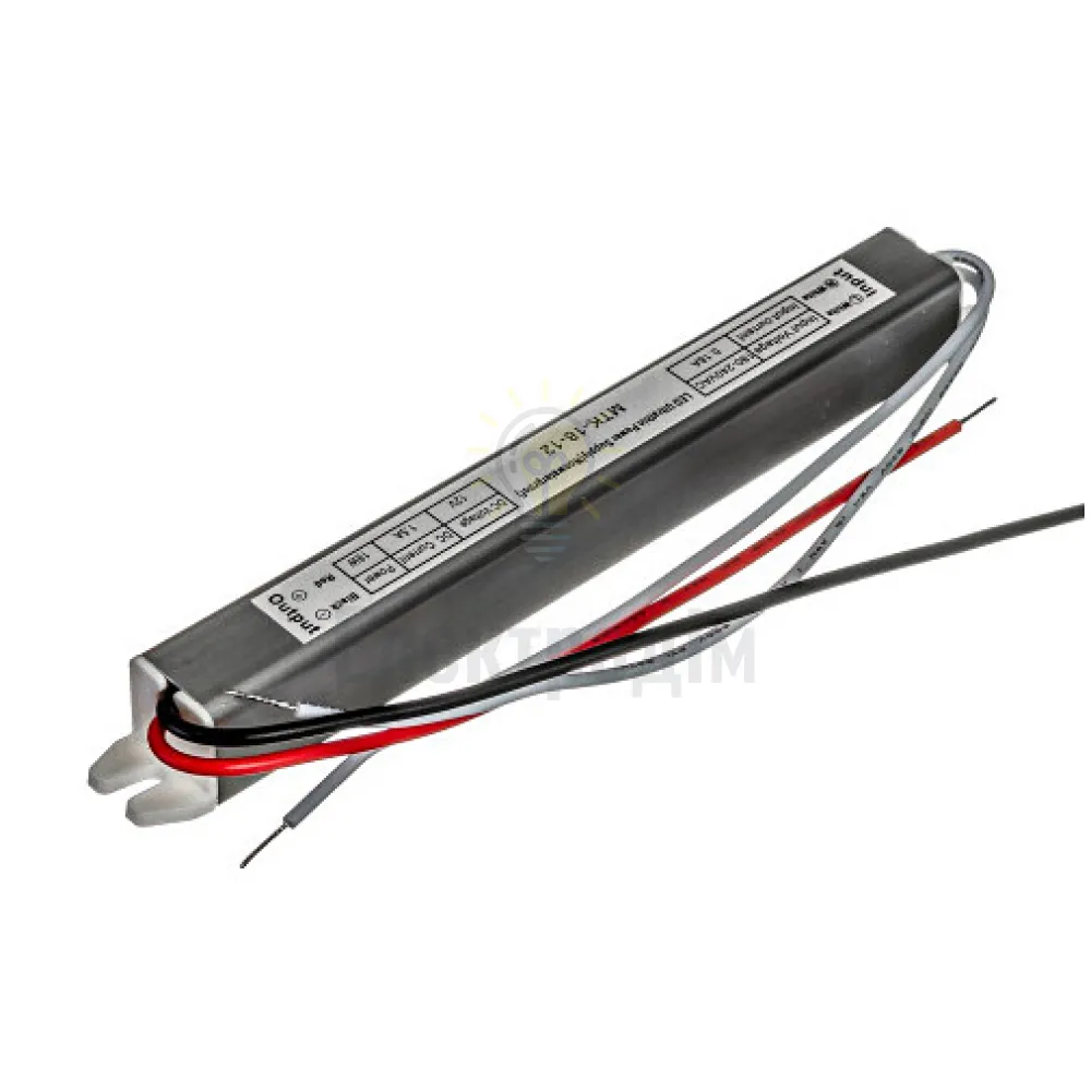 Блок  живлення 12В 1.5А -18W SLIM IP20 C 1013362  - фото 1