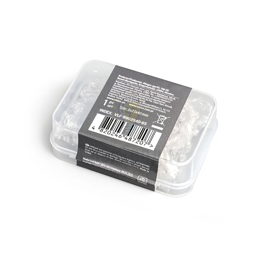 Акумулятор B902540 Li-pol 850mAh Videx VLF-B902540-85  - фото 2
