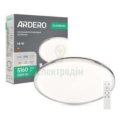 AL6088ARD 48W коло білий 2500Lm 3000-4000-6500K 375*65mm MODA SMART 80933 — купити в Електродім