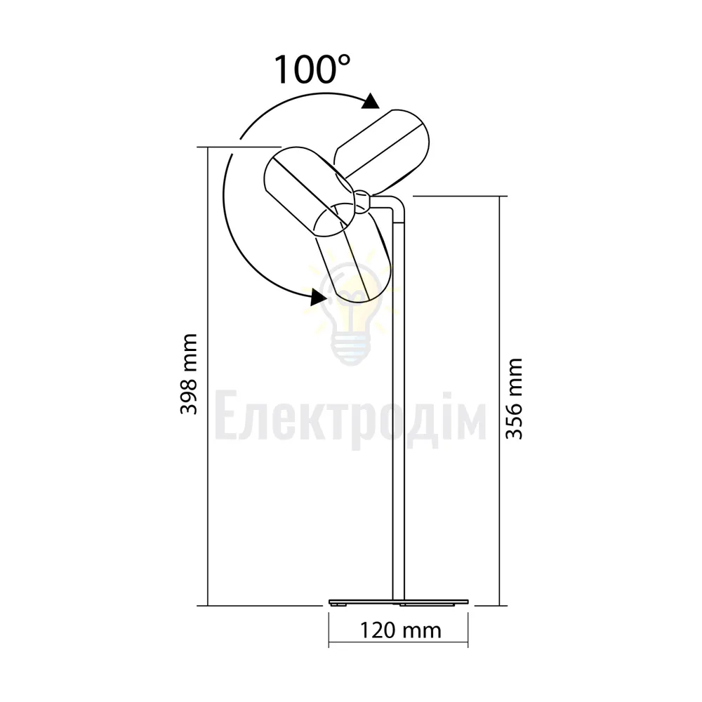 УЦІНКА LED лампа настiльна з акумулятором VIDEX VLE-TF18B 3W 3000-5500K Чорна VLE-TF18B  - фото 9
