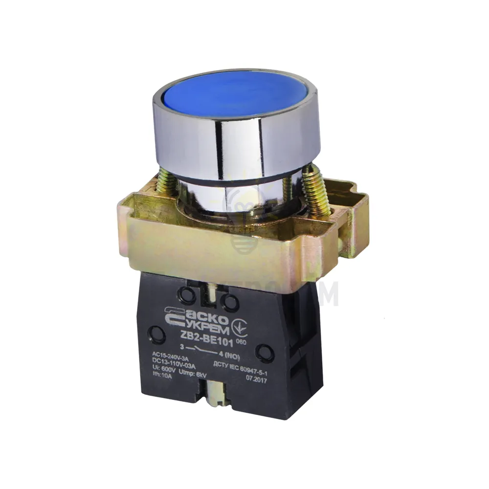 XB2-BA61 Кнопка Старт синя  АСКО A0140010030 