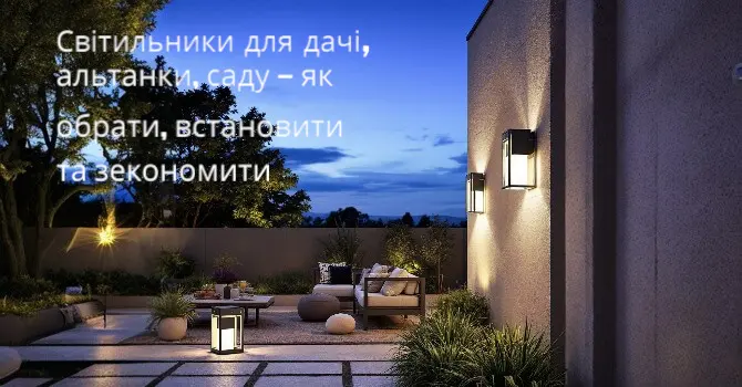 Світильники для дачі, альтанки, саду — як обрати, встановити та зекономити — стаття в блозі Електродім