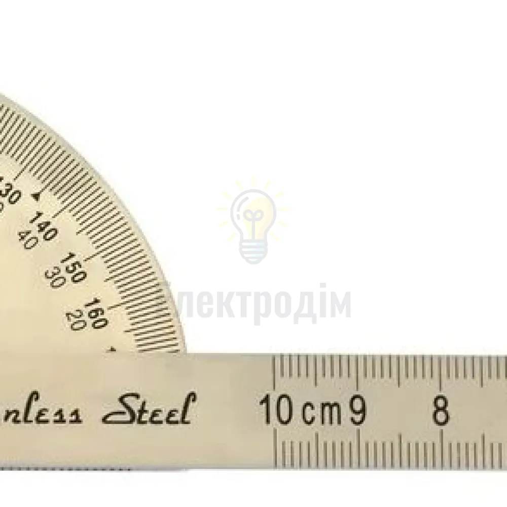 Транспортир з лінійкою, 180°, 100мм  15-660 S-line 
