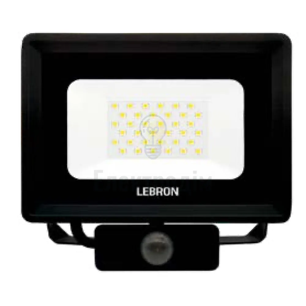 LED прожектор LEBRON LF-10S, 10W, 6500K, 800Lm, 230V, д.руху ІР65. 17-12-21 