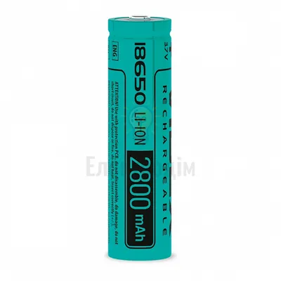 Акумулятор Videx літій-іонний 18650(без захисту) 2800mAh bulk1шт 18650/2800/1B — купити в Електродім