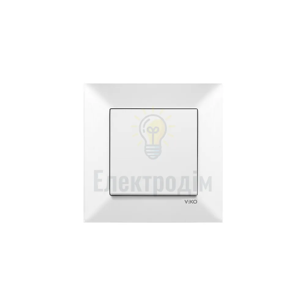 Вимикач 1-кл.  Viko Meridian Білий 90970001-WH 