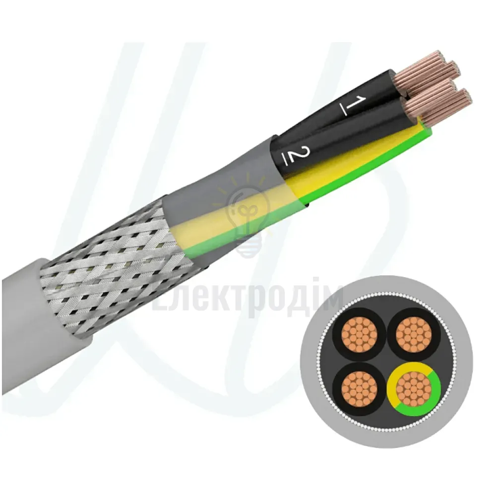 Кабель YSLCY-JZ 07X2.5 сірий 9791 