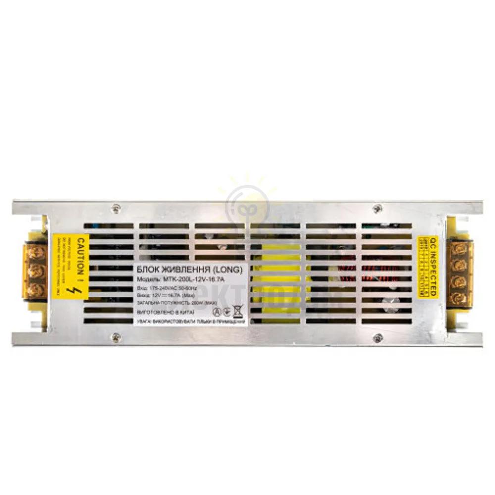 Блок  живлення 12В Блок живлення 16.67А - 200W LONG IP20 1013378  - фото 3