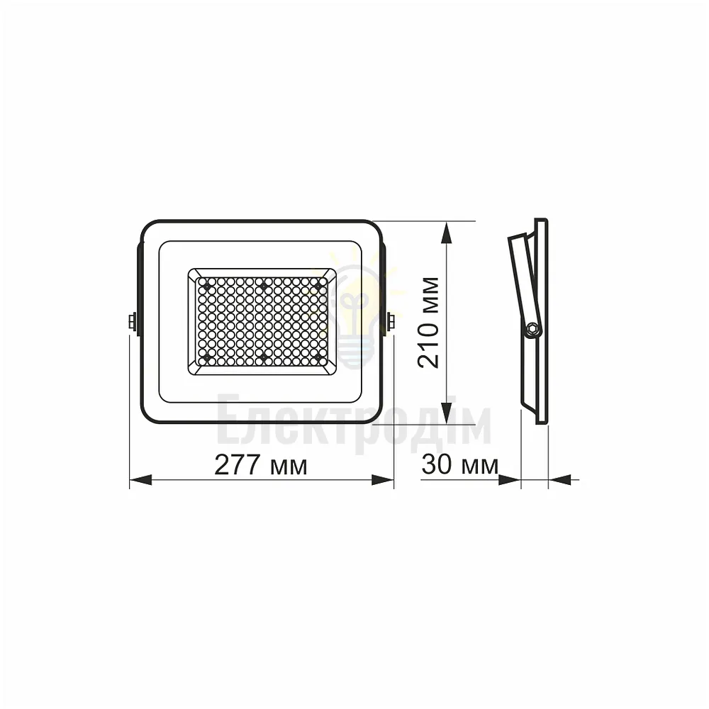 LED прожектор VIDEX F2e 100W 5000K VL-F2e-1005W  - фото 3