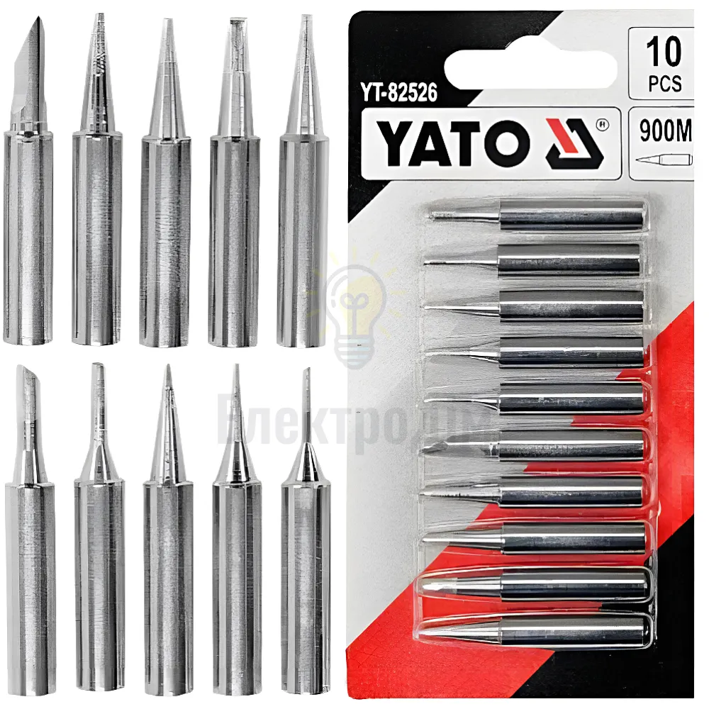 Жало До паяльників різної форми тип 900м YATO D=4.5/6 мм,комплект 10шт. YT-82526 