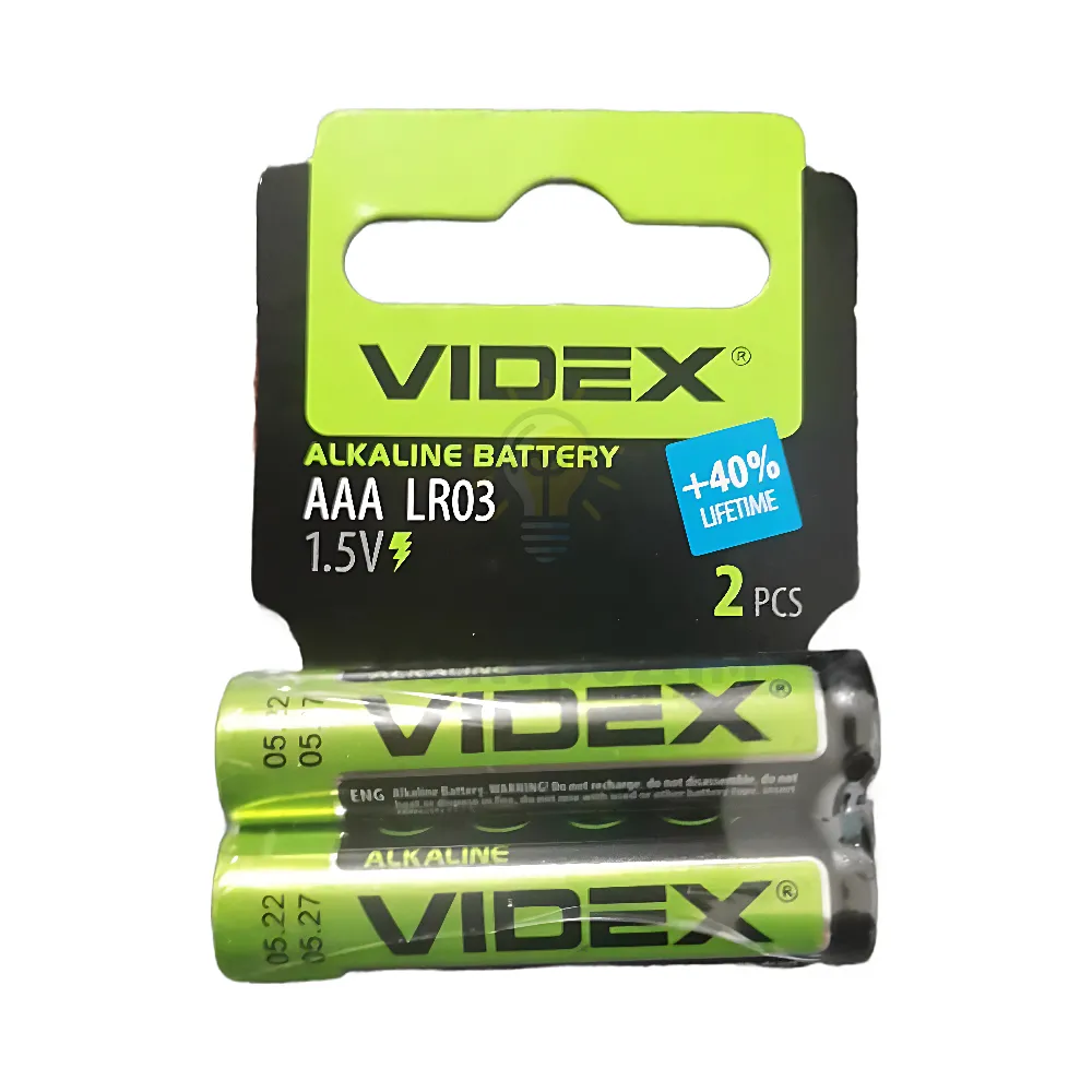 Батарейка Videx LR03 SHRINK CARD LR03/AAA 2pcs SC  - фото 2