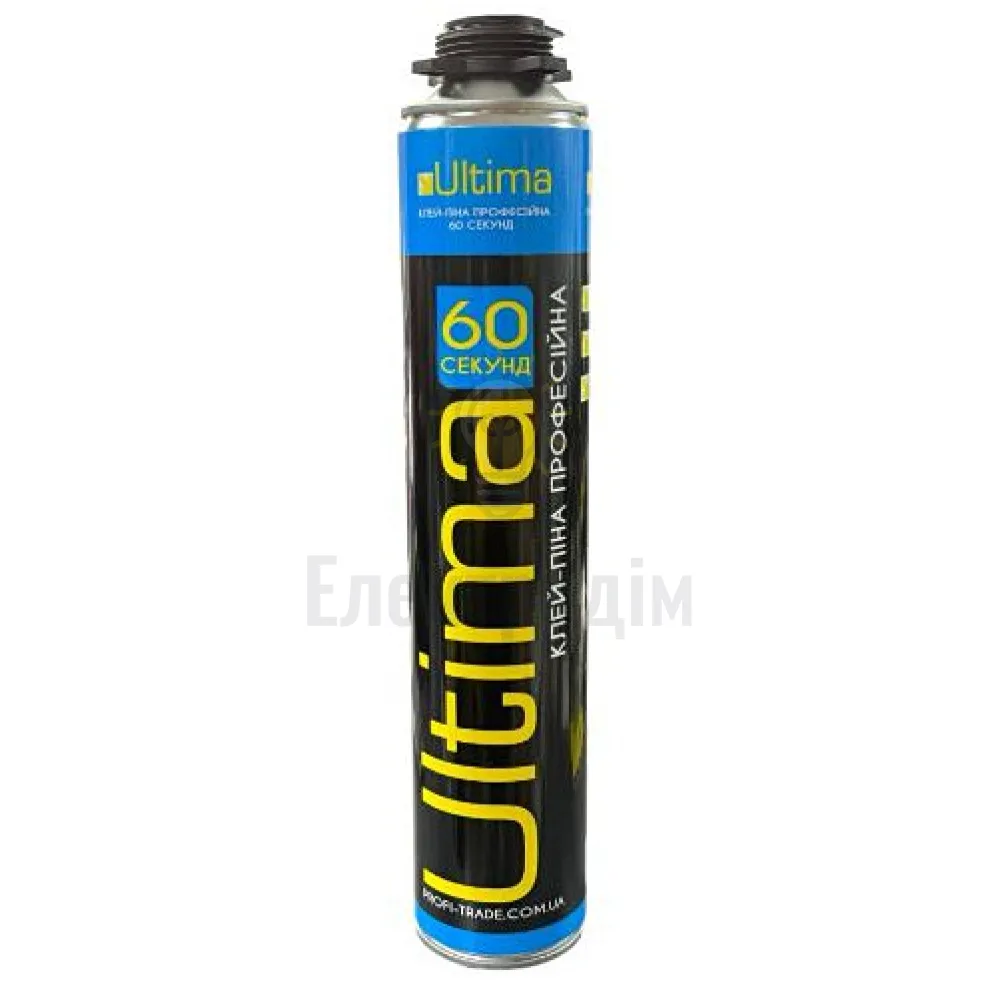 Пена монтажна ULTIMA ULTIMA Клей- піна під пістолет 60 сек  800ml, 12 шт. ПТ-2139 ПТ-2139 