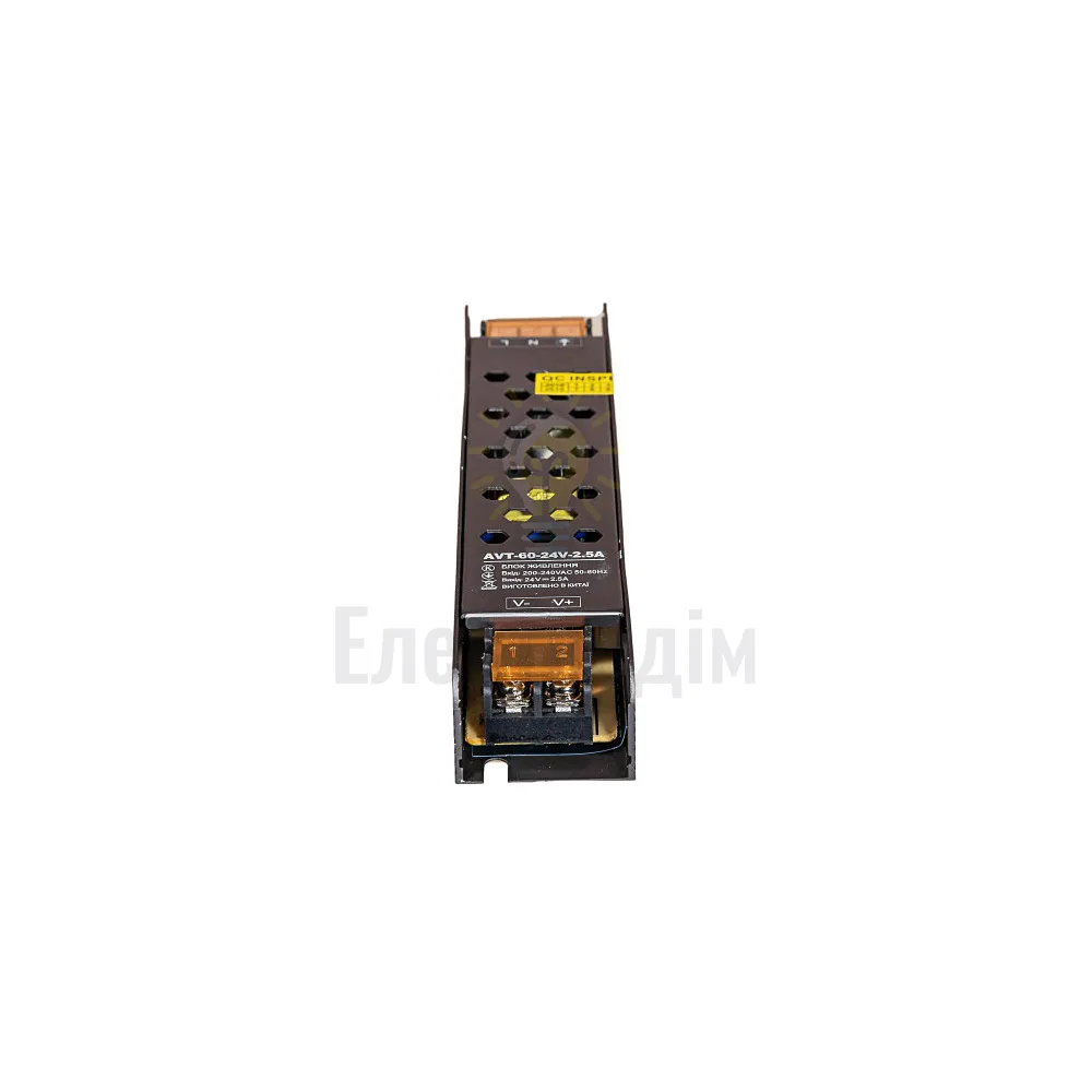 Блок  живлення AVT 24V IP20 2,5А - 60W 1021016  - фото 1