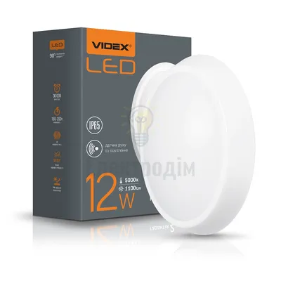 LED світильник IP65 овальний VIDEX 12W 5000K білий сенсорний VL-BHO-125PW-S — купити в Електродім