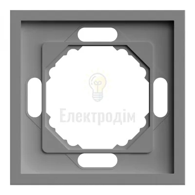 EF101-G рамка 1-місна універсальна сірий Soft 80780 — купити в Електродім