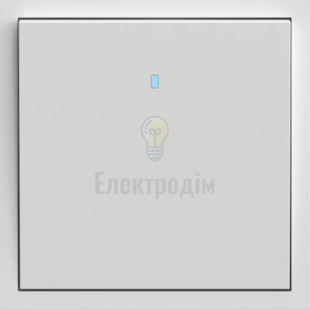 EV111L-W вимикач 1-кл. з підсвіткою, механізм білий 10А Soft 80714  - фото 1