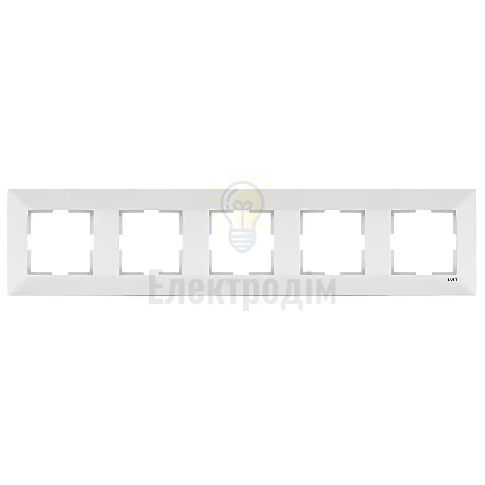Рамка 5-на горизонтальна Meridian біла 90979005-WH 