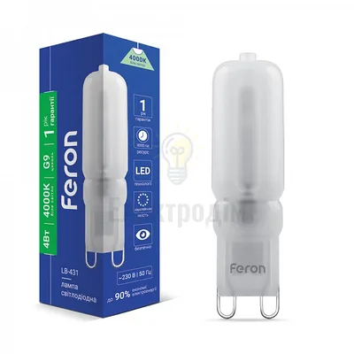 Світлодіодна лампа Feron LB-431 4W G9 4000K — купити в Електродім
