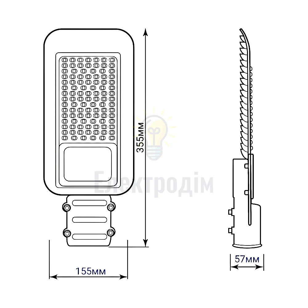 SP3032 50W консольний світильник 6500K 230V IP65 32577  - фото 1