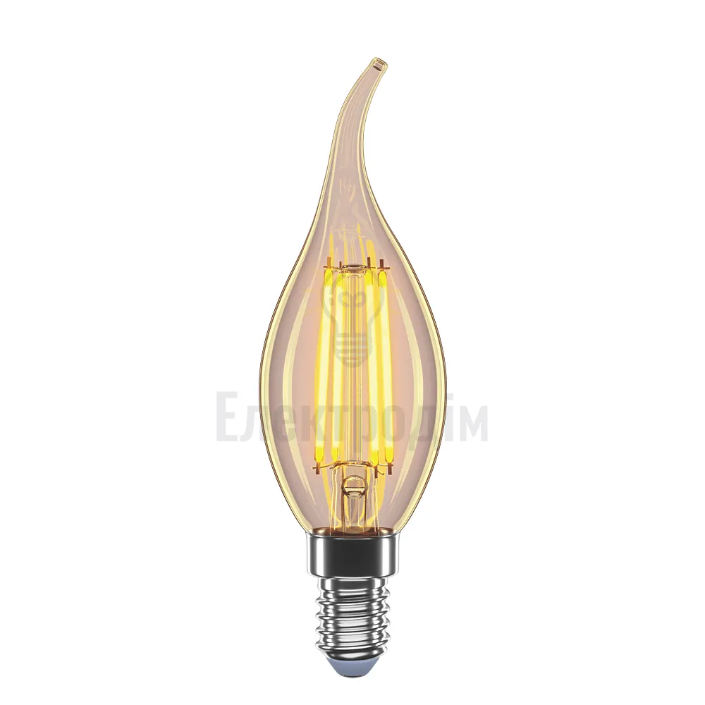 LED лампа VELMAX V-Filament-Amber-C37t, 4W, E14, 2200K, 400Lm 21-42-39 