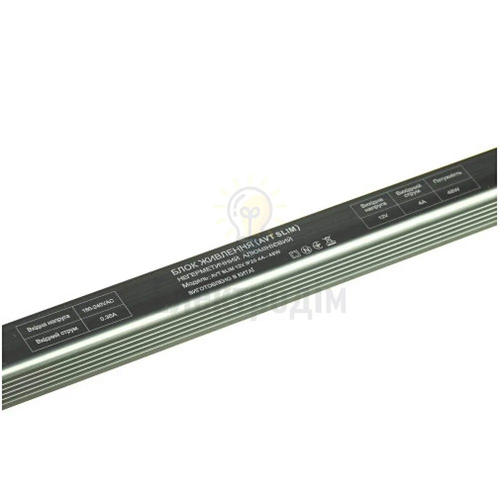 Блок  живлення 12В AVT SLIM AVT SLIM IP20 4А - 48W 1021912  - фото 2