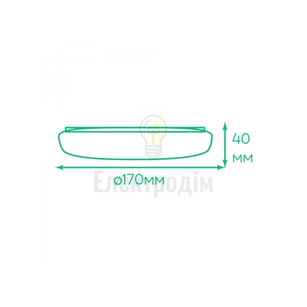 AL708ARD 24W коло накладний 2400Lm 5000K 170*40mm 80002  - фото 2