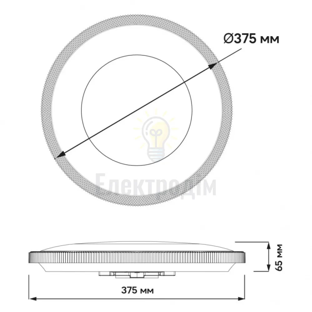 AL6088ARD 48W коло білий 2500Lm 3000-4000-6500K 375*65mm MODA SMART 80933  - фото 12